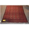 Image 2 : VINTAGE AFGHAN PERSIAN BOKHARA RUG (45" X 69")