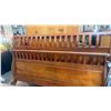 Image 3 : QUEEN SIZE OAK SLEIGH BED FRAME