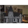 Image 11 : 11 ROOM VICTORIAN DOLLHOUSE: FULLY FURNISHED ON LAZY SUSAN STYLE BASE (BASE: 55 1/2" X 32 1/4")