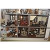 Image 17 : 11 ROOM VICTORIAN DOLLHOUSE: FULLY FURNISHED ON LAZY SUSAN STYLE BASE (BASE: 55 1/2" X 32 1/4")