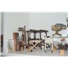 Image 4 : LARGE COLLECTION: ASSORTED WASHROOM/LAUNDRY, IRONING BOARDS, SEWING MACHINES, TUBS, WASH BOARDS, ETC