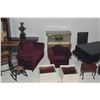 Image 5 : LARGE LOT: ASSORTED DOLLHOUSE FURNITURE, MUSICAL PIANOS, BILLIARDS ROOM