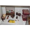 Image 1 : COLLECTION OF DOLLHOUSE FURNITURE: KOA, MONKEYPOD, ETC. (SOME SIGNED)