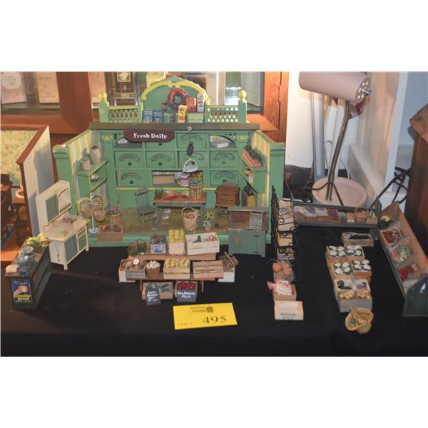 COLLECTION OF MINIATURES: FARMERS MARKET/STORE