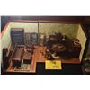 Image 1 : COLLECTION OF MISSION STYLE DOLLHOUSE FURNITURE (2 ROOMS) (MANY SIGNED)