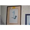 Image 1 : FRAMED ABSTRACT PRINT; SAREK '89 (36" X 26 1/2")