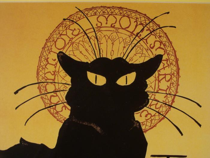 Tournee Du Chat Noir French Black Cat Art Poster Framed