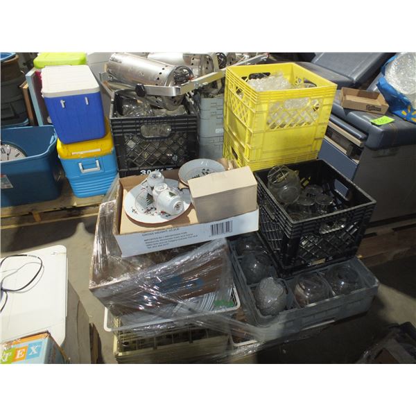 Pallet Of Assorted Dishes