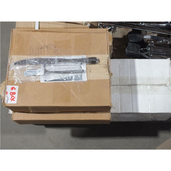 4 Boxes Of Silverware & Serving Spoons