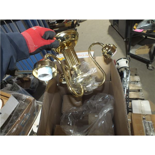 4 Boxes Of Light Fixtures & HP Printer