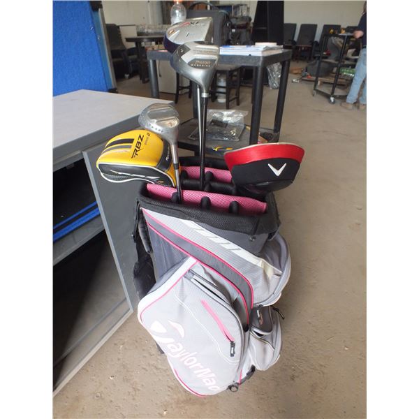 TaylorMade Golf Bag w/ 2 RH Drivers