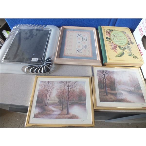 Assorted Pictures & Frame
