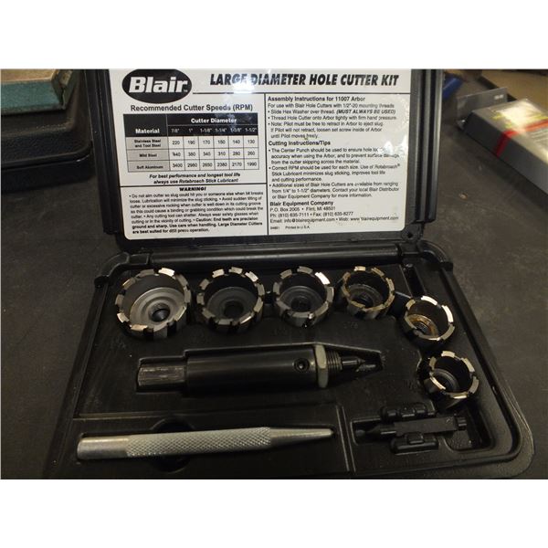 Blair Large Diameter Hole Cutter Kit