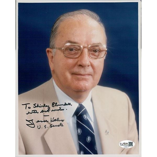 North Carolina Senator Jesse Helms Signed Photo
