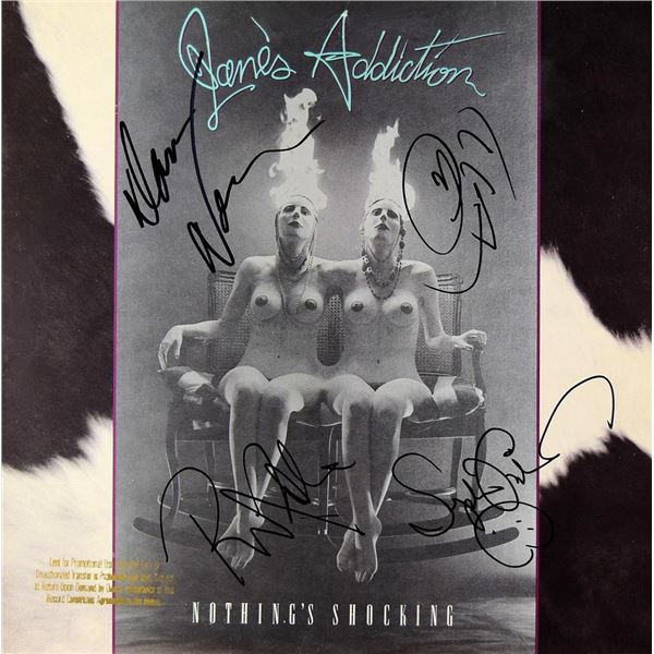 Jane's Addiction signed Nothingâ€™s Shocking album