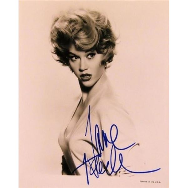 Jane Fonda signed portrait photo