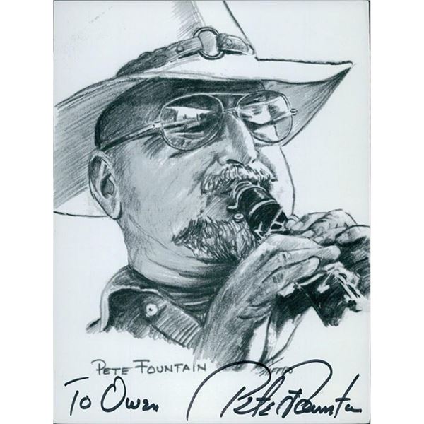 Jazz Musician Pete Fountain Signed 6x8 Cardstock Photo JSA Authenticated