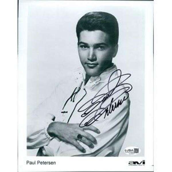 The Donna Reed Show Paul Petersen Signed 8x10 Glossy Photo JSA Authenticated