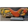 Image 7 : Wooden Hand-Carved Bird Sculpture, Floral-Carved Wooden Vase, and Unused Coloring Book
