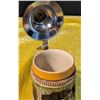 Image 6 : West German Mug with Metal Lid, Three Additional Mugs, and Stir Stick Collection