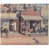 Image 13 : Framed Print of a Street Scene, Stoneware Tankard, and Two Mugs