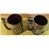 Image 8 : Framed Print of a Street Scene, Stoneware Tankard, and Two Mugs