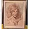 Image 10 : Ceramic Kettle, Glass Mugs, and Signed Portrait