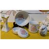 Image 5 : Handmade Owl Canvas Art with Ceramic Baby Collectibles