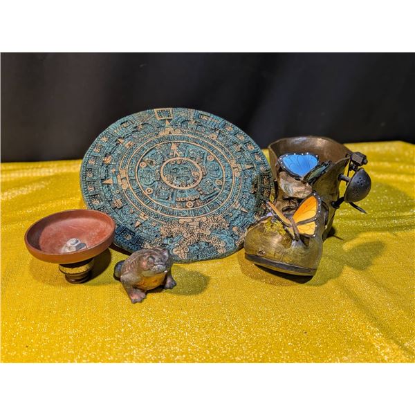 Mexican-Inspired Wall Art and Decorative Planter Set