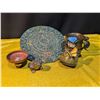 Image 1 : Mexican-Inspired Wall Art and Decorative Planter Set
