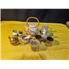 Image 1 : Clay Coffee Mugs, Bamboo-Handled Teapot, and Decorative Items