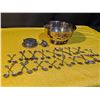 Image 2 : Burkes EP Brass Bowl with Coasters and Assorted Souvenir Spoons