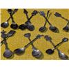 Image 4 : Burkes EP Brass Bowl with Coasters and Assorted Souvenir Spoons