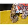 Image 9 : Region Decor Lot Featuring Indigenous Canvas and Middle Eastern Statue