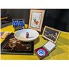 Image 2 : Asian-Inspired Lot with Decorative Dish, Art, and Souvenirs