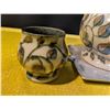 Image 3 : Extra Large Abstract Leaf Pattern Teapot and Mug Set with Silver-Tone Tray