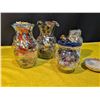 Image 2 : Jars Filled With Jewelry Including Necklaces, Bracelets, Watches, and More
