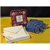 Image 1 : Accessory Set Featuring Felt Frame, Pandora Clutch, and Mardi Gras Beads