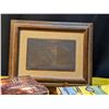 Image 10 : Framed Branding Stamp, 1950s-60s Popular Mechanics Magazines, and Metal Clasp Lock Container