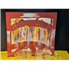 Image 10 : Abstract Signed Painting of Dancers with Assorted Clear Glassware Collection