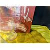 Image 12 : Abstract Signed Painting of Dancers with Assorted Clear Glassware Collection