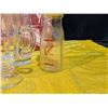Image 7 : Abstract Signed Painting of Dancers with Assorted Clear Glassware Collection