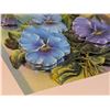 Image 12 : Three Artworks: Raggedy Ann Painting, Floral Embossed Art, and Rose Print