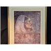 Image 2 : Soft Shaggy Area Rug With Foamy Backing and Egyptian Framed Art