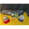 Image 2 : Portable Golf Bag with Heineken Beer Mug, Bottle Opener, and Autographed Baseball Caps