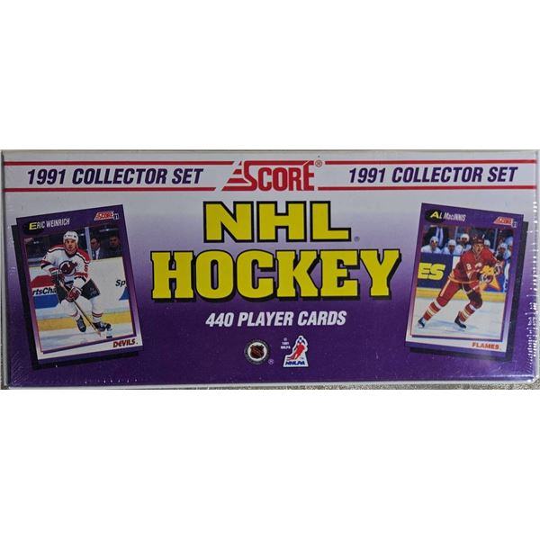 1991 Score NHL Hockey Collector Set with 440 Player Cards