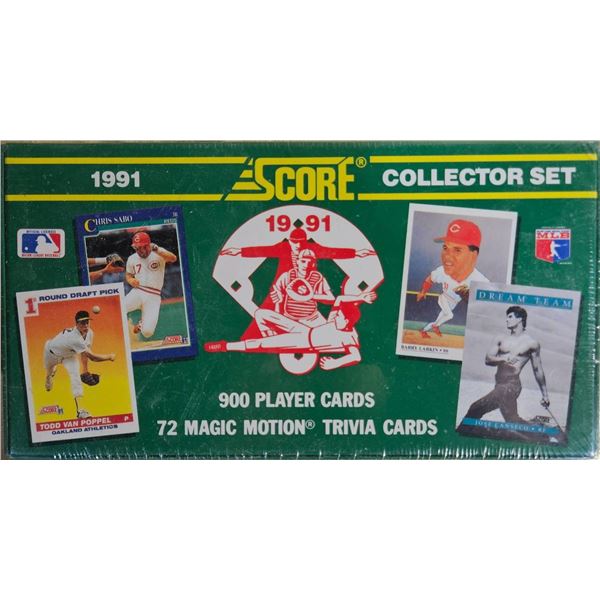 1991 Score Major League Baseball Collector Set - 900 Player Cards and 72 Trivia Cards