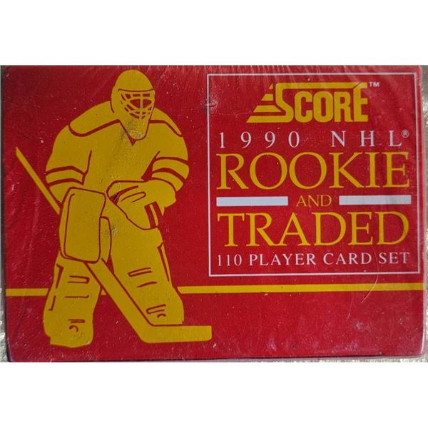 1990 NHL Score Rookie and Traded 110-Card Complete Set in Sealed Box