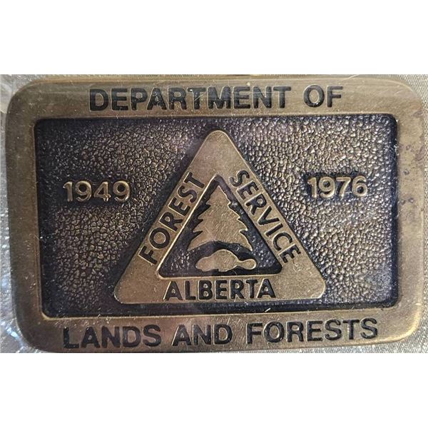 Commemorative Alberta Forest Service Belt Buckle (1949-1976)