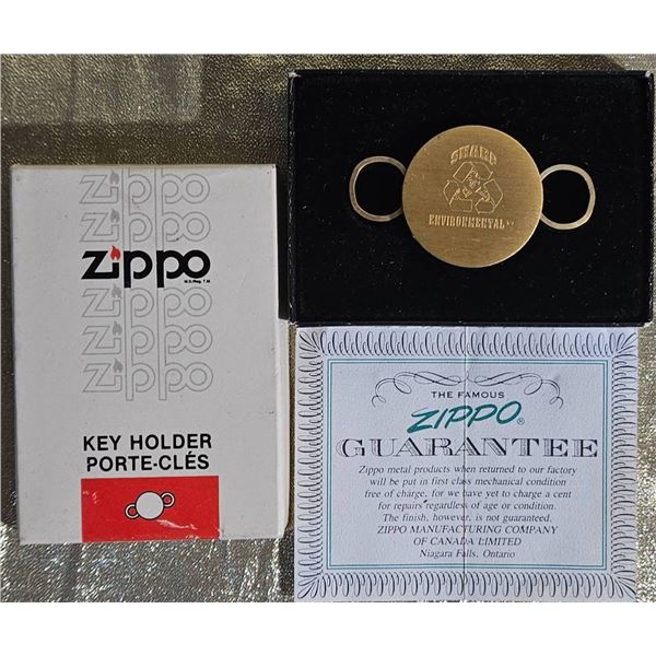 Zippo Branded Brass Key Holder with Guarantee and Original Box